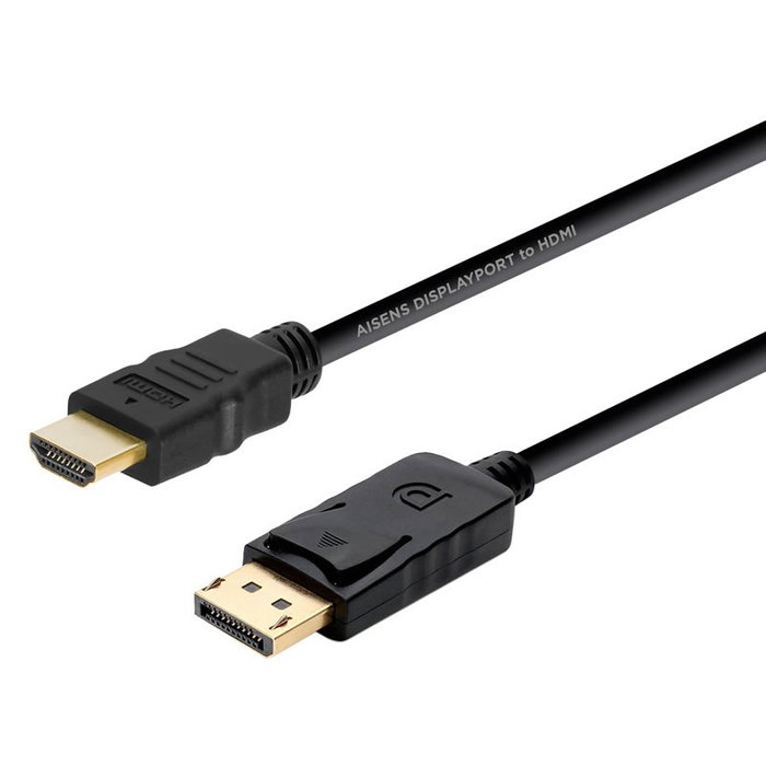 AISENS Cable Conversor DisplayPort Macho a HDMI Macho 2m Negro AISENS Cable Conversor DisplayPort Macho a HDMI Macho 2m Negro